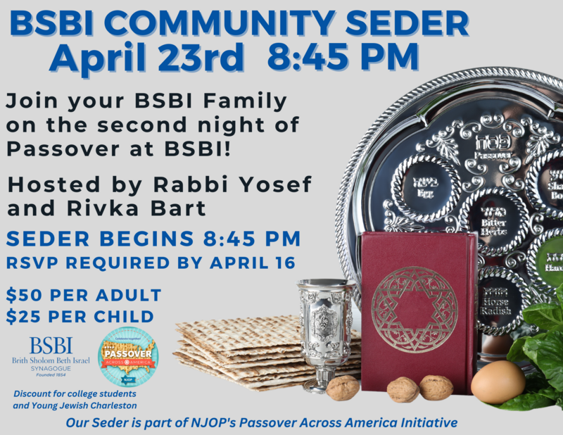 Banner Image for Pesach Seder (4/23/24)