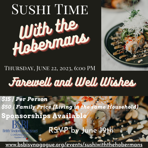 Banner Image for Sushi With The Hoberman's 